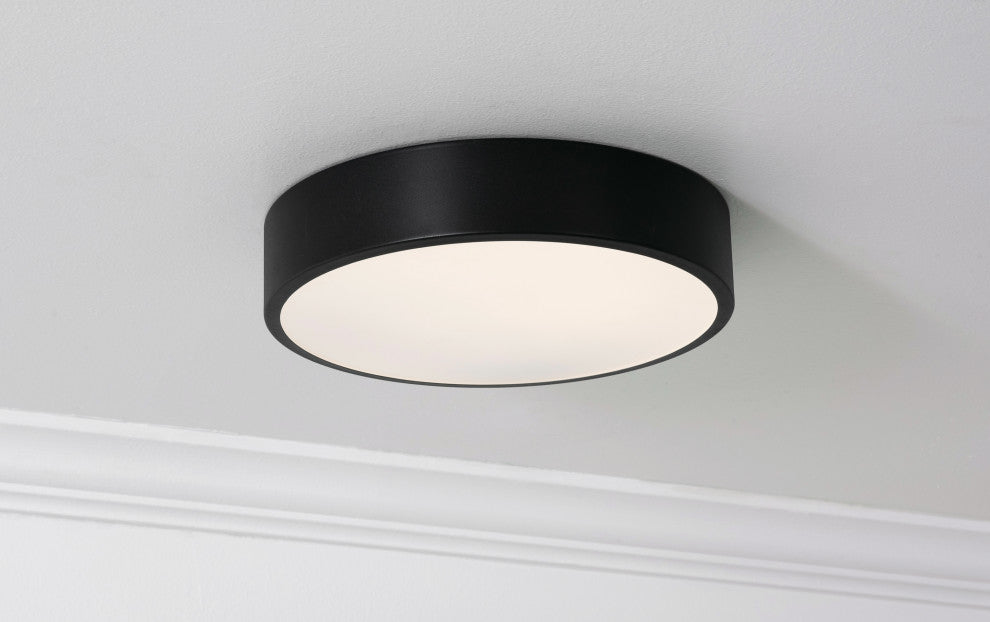 Bailey 12" LED Flush Mount, Black