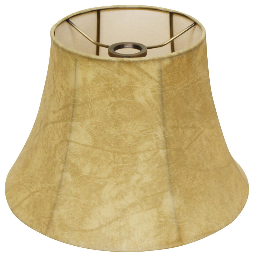 12" Faux Snakeskin Shallow Drum Parchment Lampshade