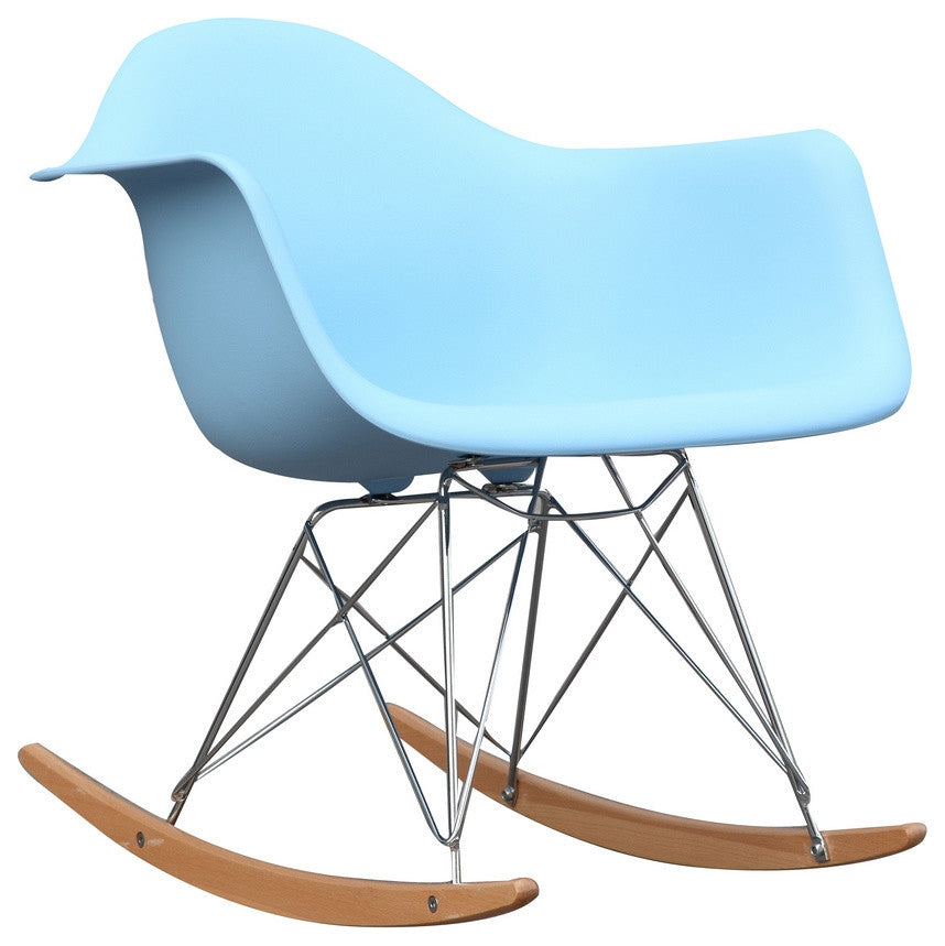 Modern Classics Rocker Arm Chair, Light Blue