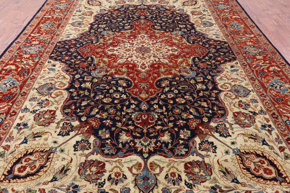 Fine Persian Kashan Hand-Knotted Wool Rug 10' 0" X 13' 8" - Q13752