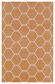 Rug N Carpet - Handmade Wool 3' 6'' x 5' 6'' Modern Design Dhurrie Kilim Rug
