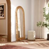 Tanya Floor Mirror, Natural