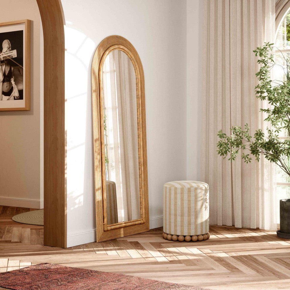 Tanya Floor Mirror, Natural