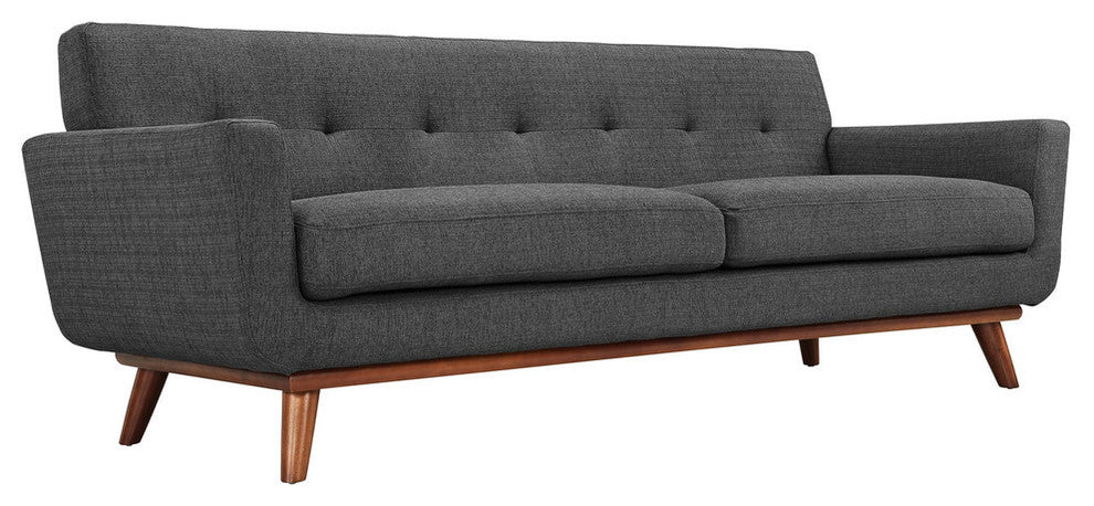 Modern Contemporary Living Room Armchairs and Sofa 3-Piece Set Gray