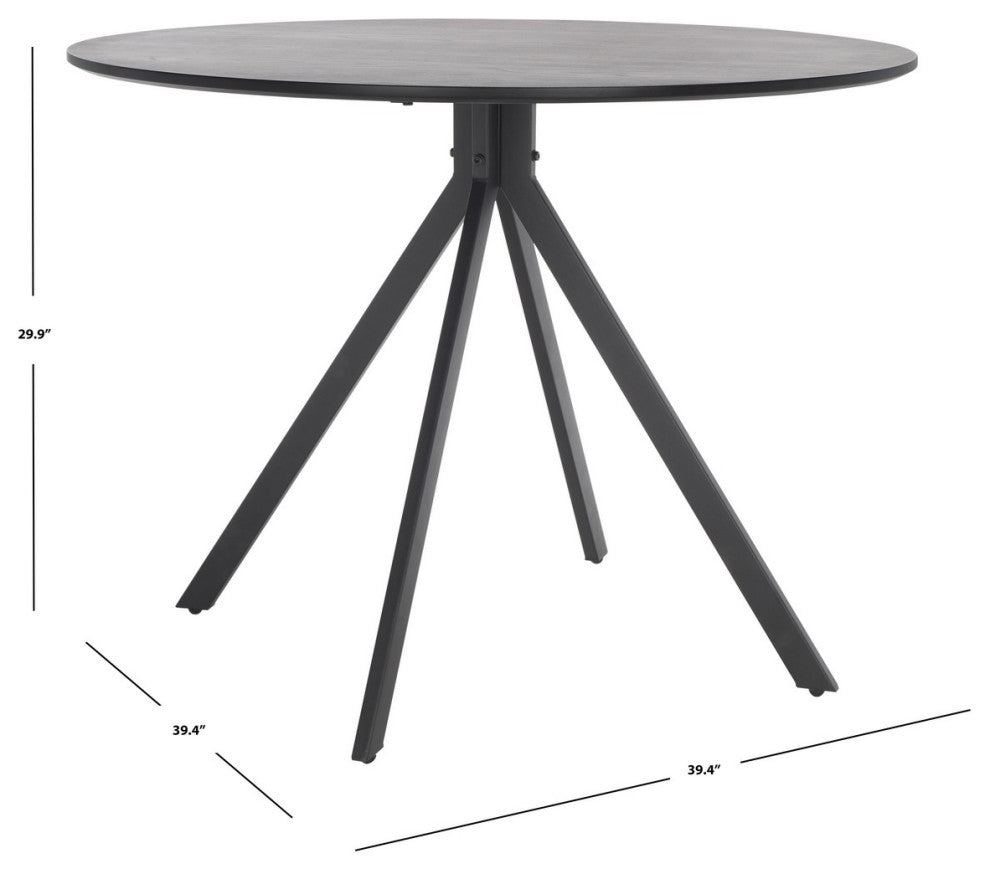 Safavieh Skyden Dining Table, Black