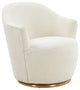 Skyla Boucle Swivel Chair
