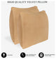 A1HC Soft Velvet Pillow Covers, YKK Zipper, Set of 2, Mocha, 20"x20"