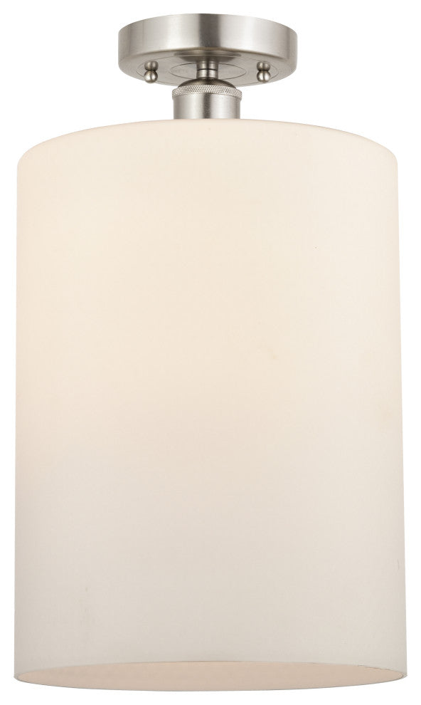 Innovations 616-1F-SN-G111-L 1 Light Semi-Flush Mount, Brushed Satin Nickel