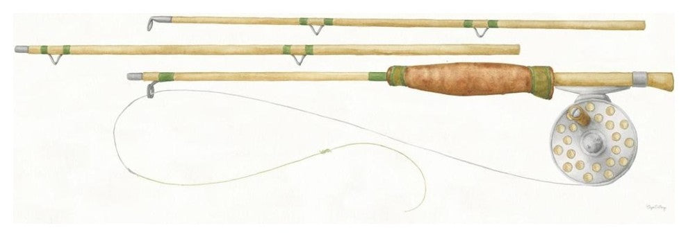 "Gone Fishin XIII" Digital Paper Print by Elyse DeNeige, 74"x26"