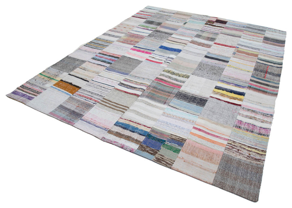 Rug N Carpet - Handmade Turkish 8' 2'' x 10' Contemporary Patchwork Kilim Rug