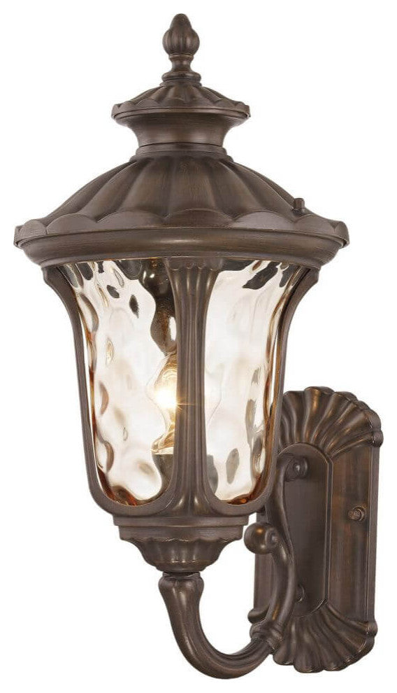 Livex Oxford 1 Light 18" Tall Outdoor Wall Lantern, Imperial Bronze