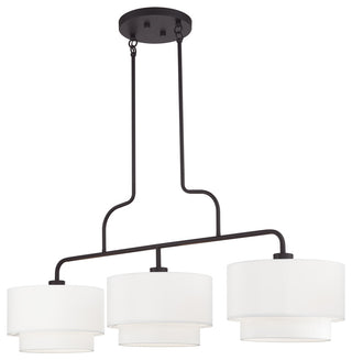 Manorwood 3 Light Bronze Extra Large Linear Chandelier
