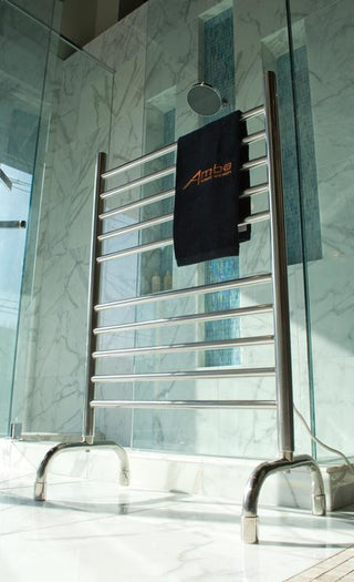 Amba Solo Freestanding Towel Warmer, Polished