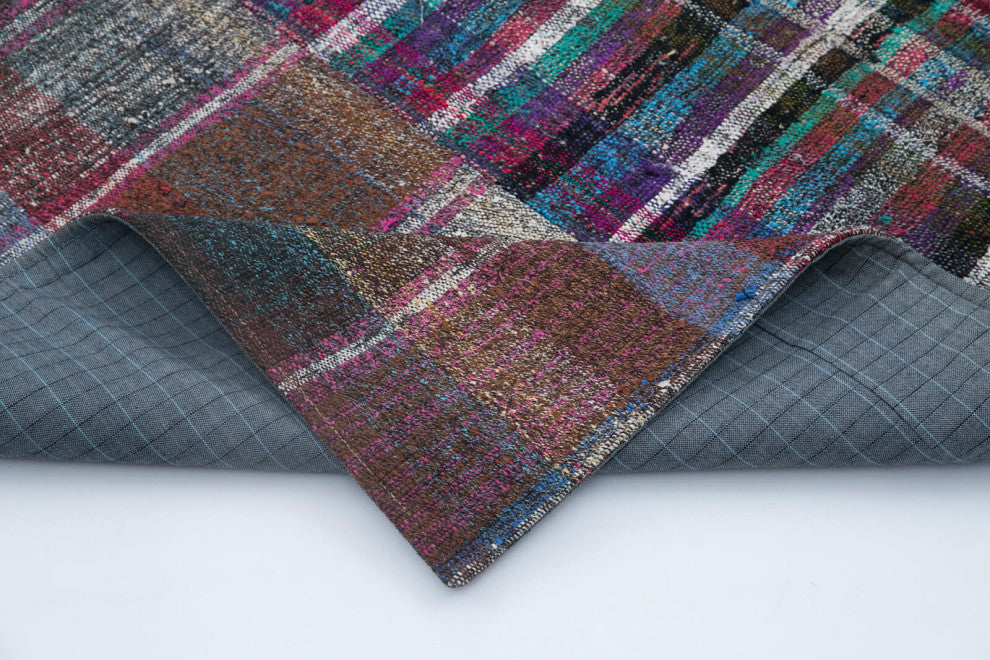 Rug N Carpet - Handmade Oriental 6' 7'' x 9' 11'' Unique Patchwork Kilim Rug