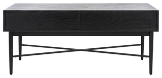 Safavieh Pierre 2 Drawer Coffee Table, Black