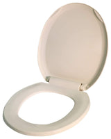 Round Plastic Toilet Seat Slow Close Easy Remove Adjustable Hinge Bone
