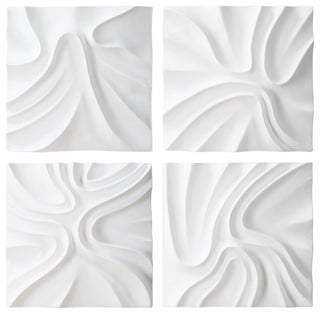 Uttermost - 04368 - Wall Decor, S/4 - Snowdrift - White
