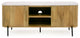 Modrest Cambridge White Marble and Mango TV Stand
