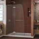 DreamLine Aqua Ultra Frameless Hinged Shower Door and 34"x60" Base Left Drain