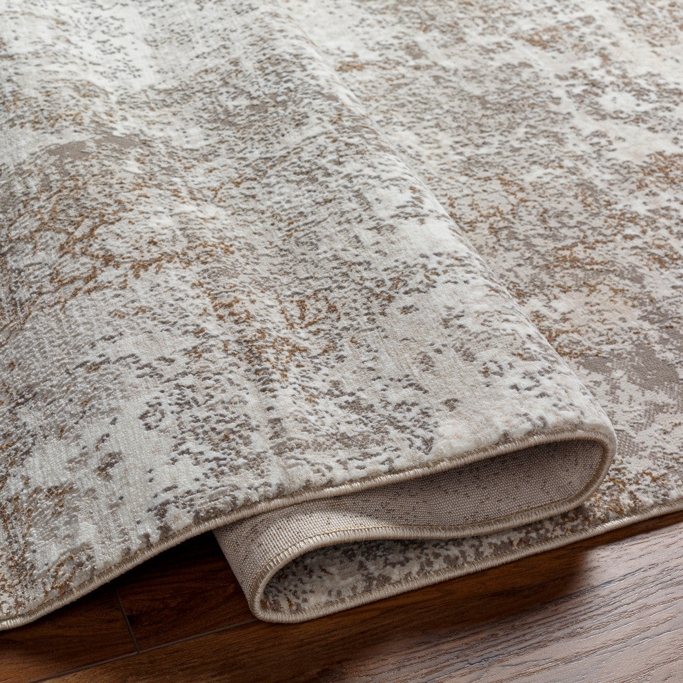 Allegro plus AGP-2302 Light Brown Machine Woven 9'2" x 12' Rug