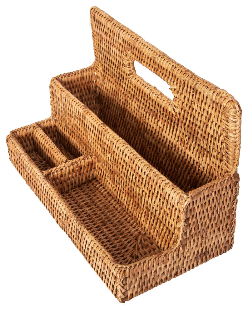 Artifacts Rattan™  Standing Stationary Sorter, Honey Brown