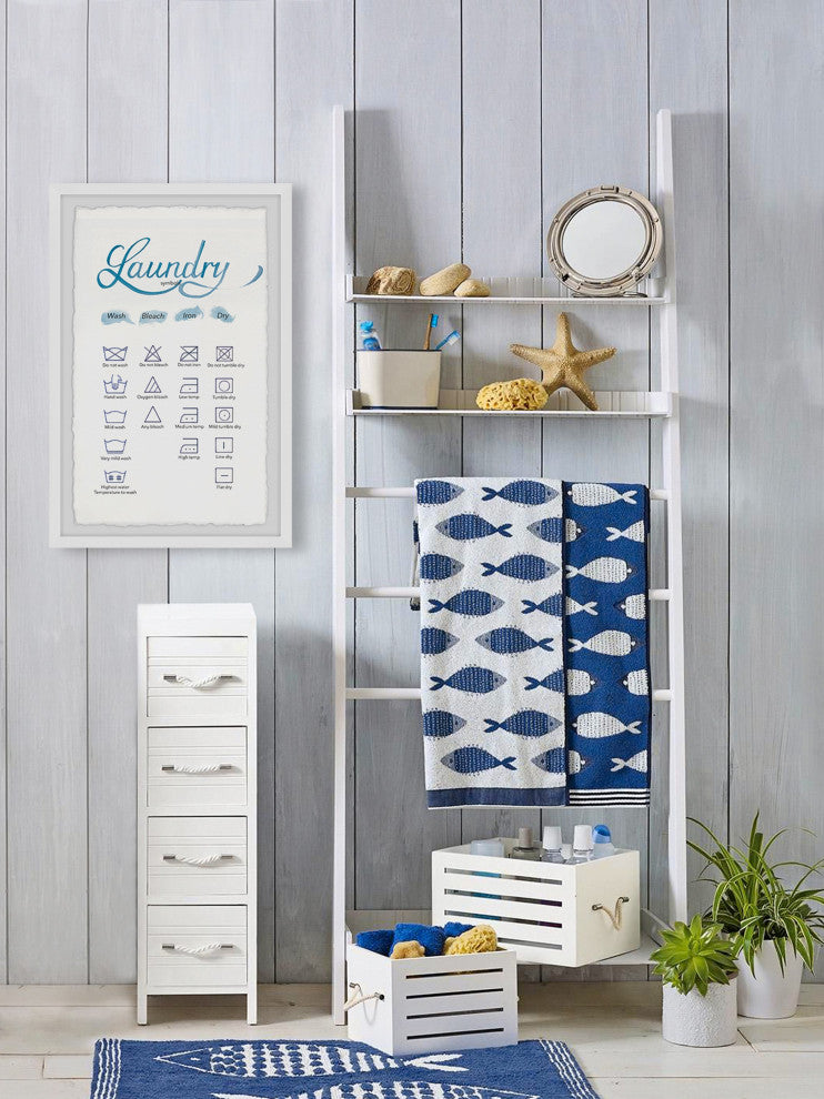 "Laundry Symbols II" Framed Painting Print, 8x12