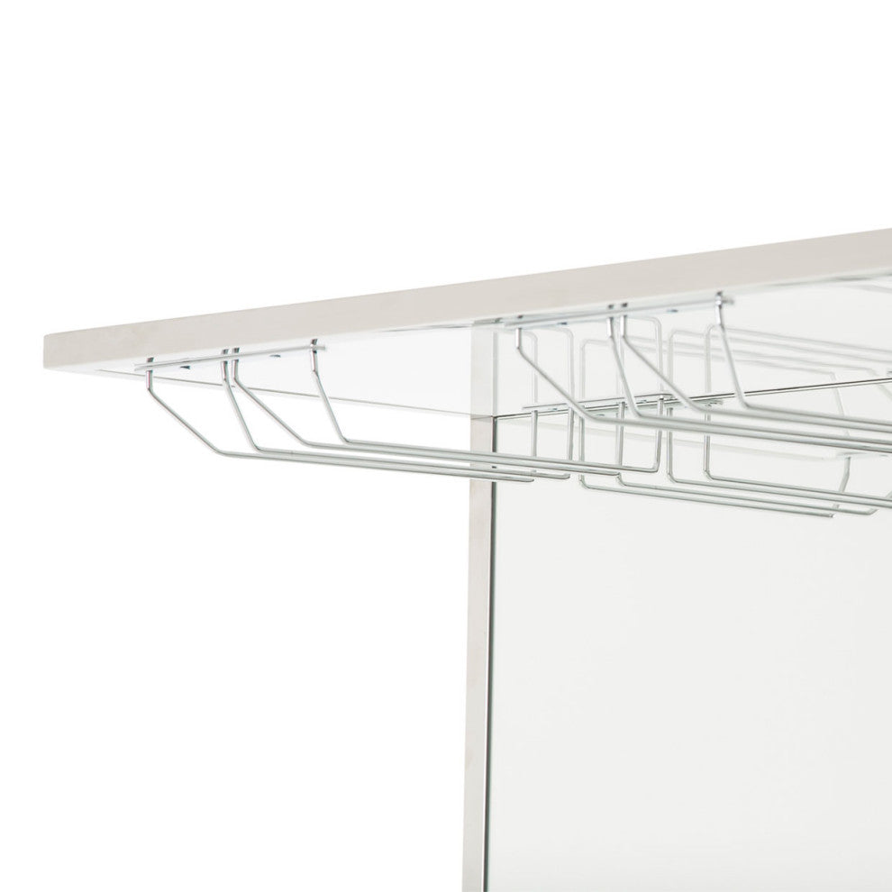 State St. Wine Bar Cabinet - Off White