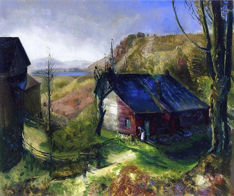 George Wesley Bellows Mountain Farm, 20"x25" Gallery Wrapped Canvas Print