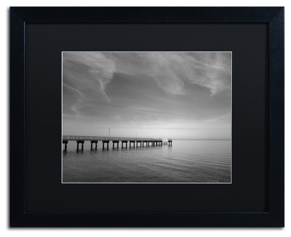 PIPA Fine Art 'End of the Pier' Matted Framed Art, 20x16