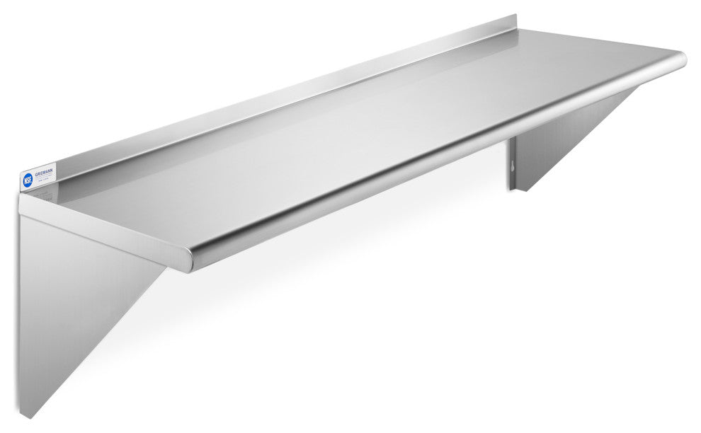 NSF Stainless Steel 12" x 48" Commercial Kitchen Wall Shelf Restaurant Shelving