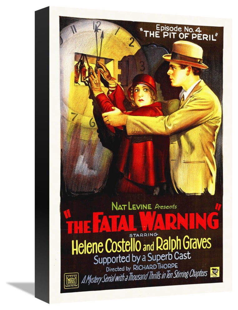 "The Fatal Warning 2" Stretched Canvas Giclee by Hollywood Photo Archive, 12x18"