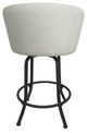 Swivel Counter Metal Pub Set - Joey Stools 26" or 30", Snow White - Grey, 26", Crackle