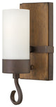 Fredrick Ramond Cabot Medium Single Light Sconce, Rustic Iron*