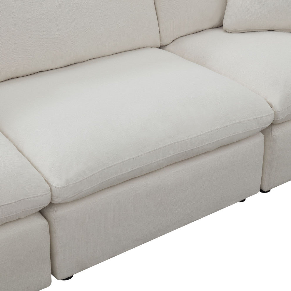 Haven Living Room Set, Beige, 3-Piece