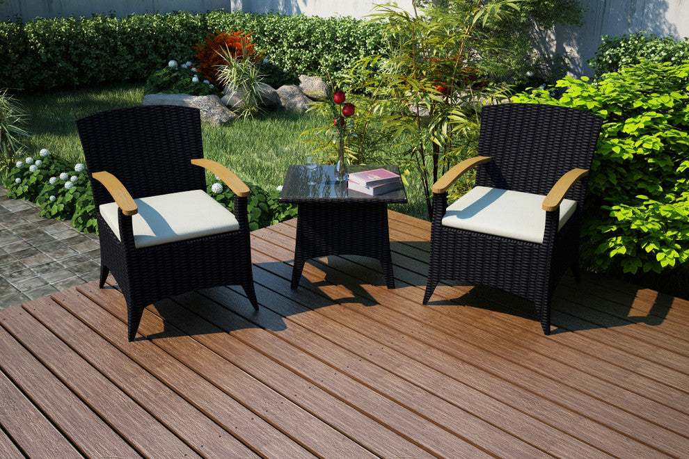 Arbor 3 Piece Chat Set, Canvas Natural