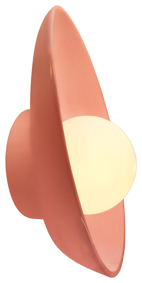 Ambiance Oval Coupe Wall Sconce, Gloss Blush