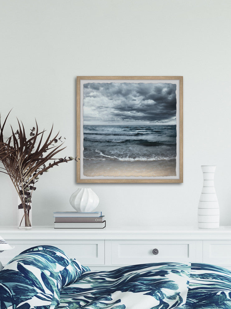 "Overcast Skies" Framed Painting Print, 12x12