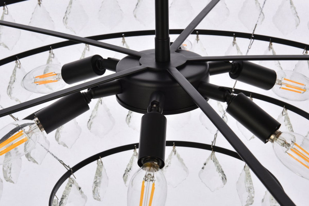 Evan 28" Pendant, Black