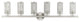 Livex Lighting Industro 6 Light Brushed Nickel Extra Large Vanity Sconce