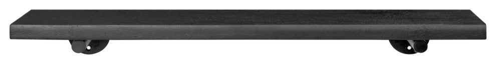 Bailey Wall Mounted Shelves, Black, 24"