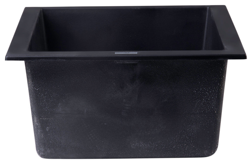 ALFI brand AB1720UM Alfi Trade 16-1/8" Undermount Single Basin - Black