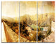 "Mountain and Lofty Lake" Photo Metal Wall Art, 3 Panels, 36"x28"