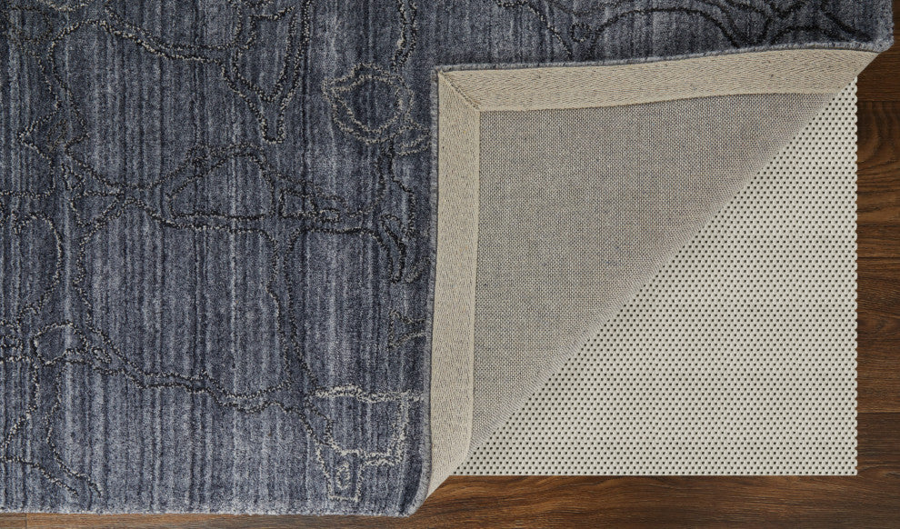 Archor R8892 Modern/Industrial/Casual Rug, Navy, 4'x6'