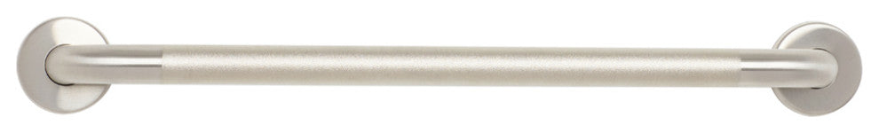 36" Stainless Steel Wall Mount Peened Bathroom Shower Grab Bar with Satin Ends