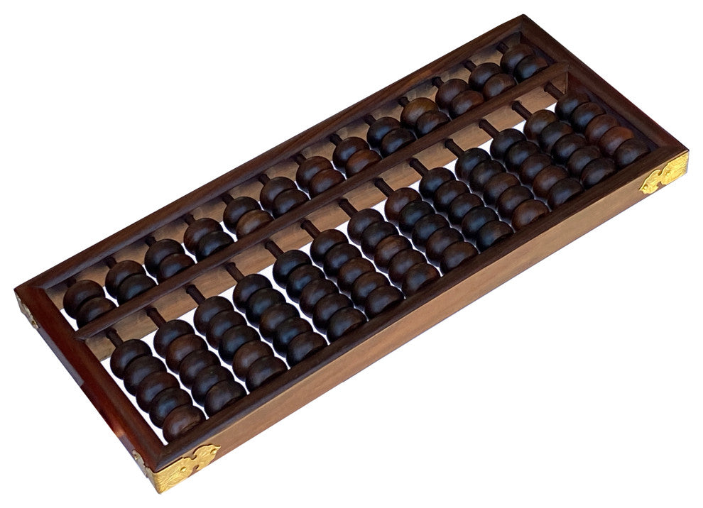 Chinese Huali Rosewood Abacus Fengshui Paperweight Display Hws2481
