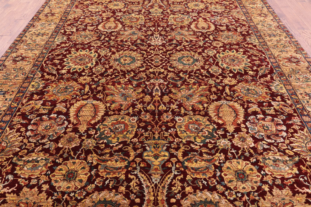 9' 2" X 12' 0" Persian Handmade Wool Rug Q11355