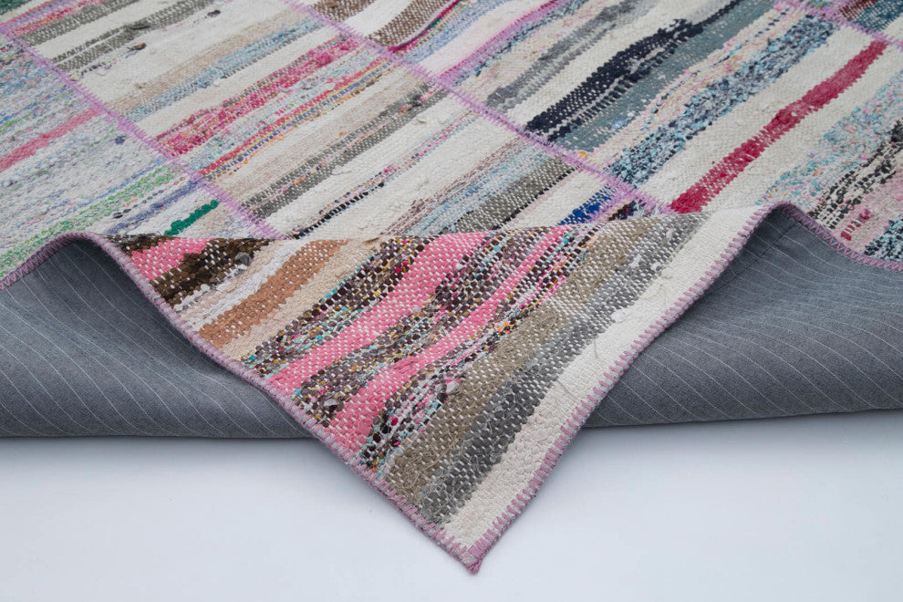 Rug N Carpet - Handmade Anatolian 6' 4'' x 9' 3'' Unique Patchwork Kilim Rug