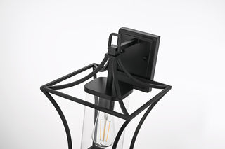 Home Living 9.5" Outdoor Wall Sconce, Black