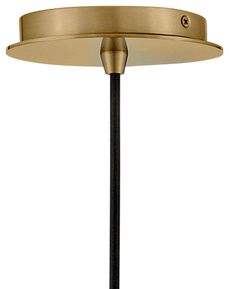 Lark Lulu 15" Large Convertible Pendant Light, Lacquered Brass