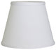 8" White Hardback Empire No Slub Lampshade
